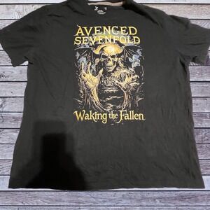 Vintage Xersion XL Avenged Sevenfold T-Shirt Men Black Waking the Fallen Band